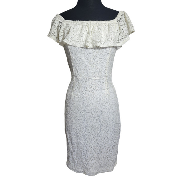 XOXO Dresses & Skirts - XOXO Lace Midi Dress off the shoulder sz L